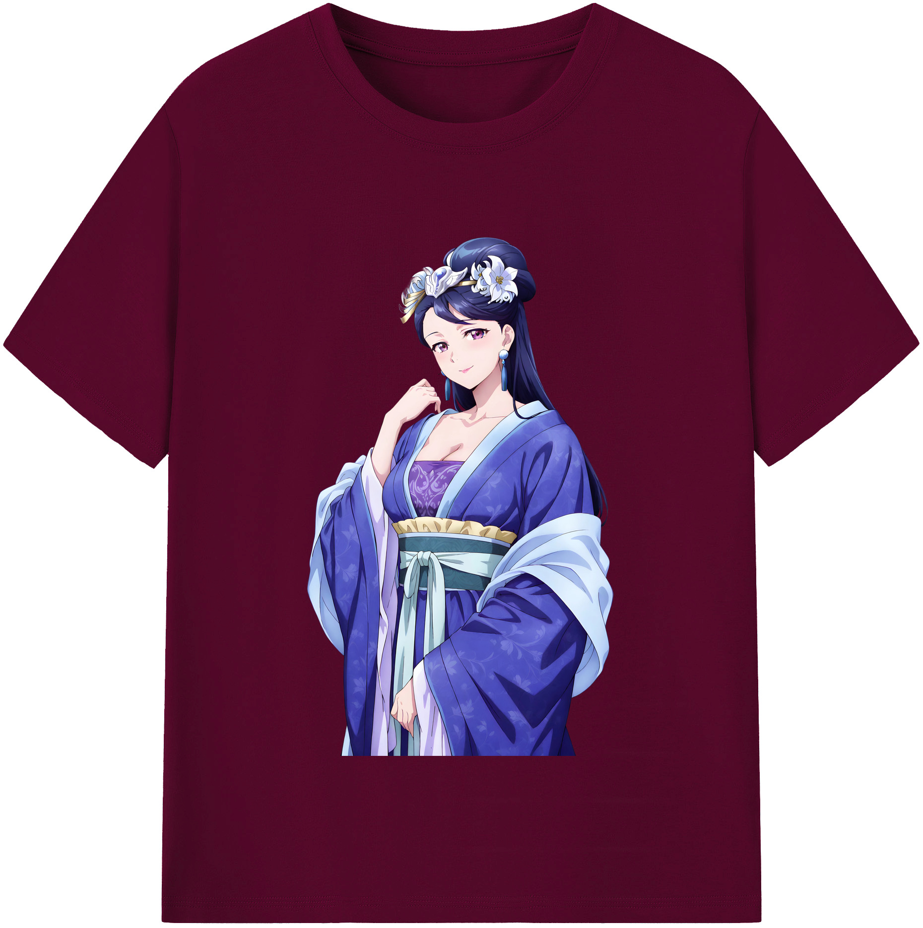 （画像用） 薬屋のひとりごと The Apothecary Diaries レディースカジュアルプリントTシャツ（綿100％）